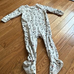 Penguin holiday footie PJ